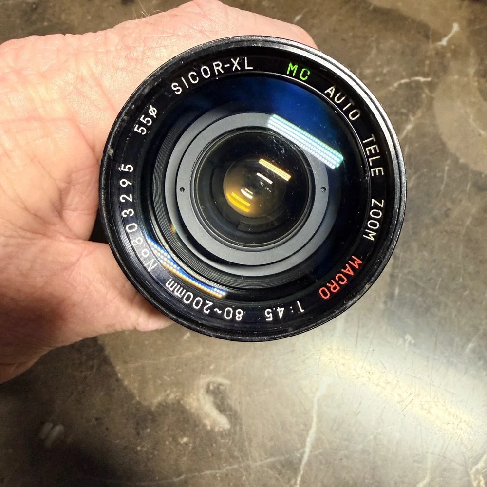 Sicor-XL 80-200mm f/4.5 MC Auto Tele Zoom Macro Lens Japan‎ Black Vintage